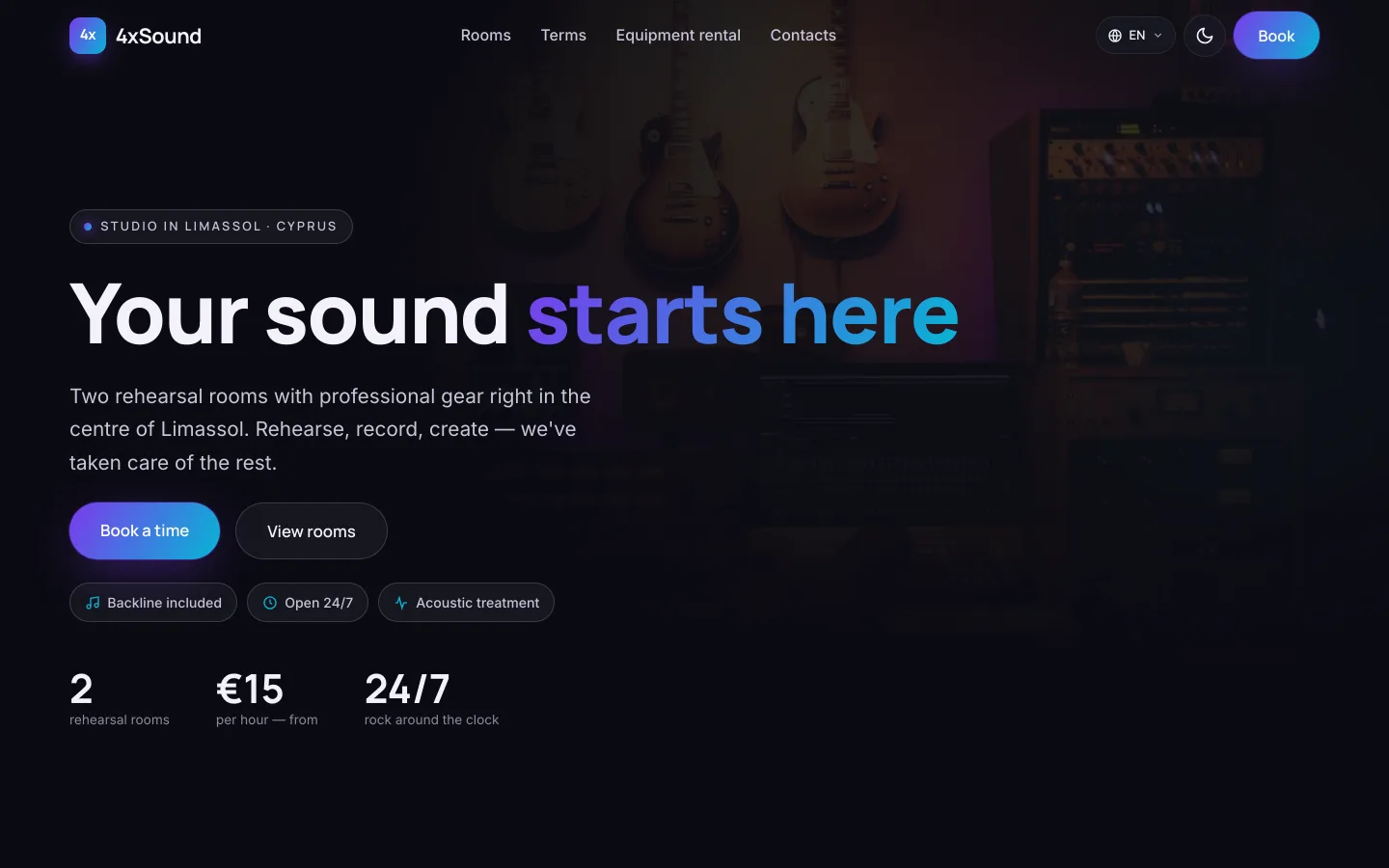 Homepage: the offer, key benefits and a fast path to booking